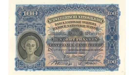 İSVİÇRE FRANKININ TÜM BANKNOTLARI 16