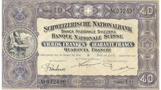 İSVİÇRE FRANKININ TÜM BANKNOTLARI 19
