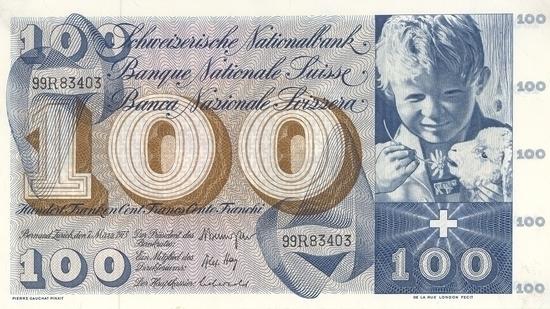 İSVİÇRE FRANKININ TÜM BANKNOTLARI 2