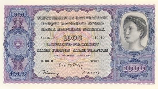 İSVİÇRE FRANKININ TÜM BANKNOTLARI 20