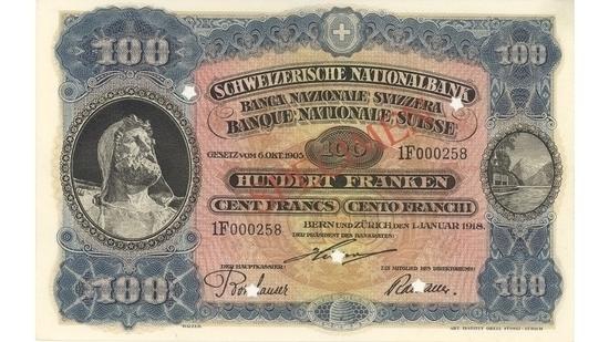 İSVİÇRE FRANKININ TÜM BANKNOTLARI 21