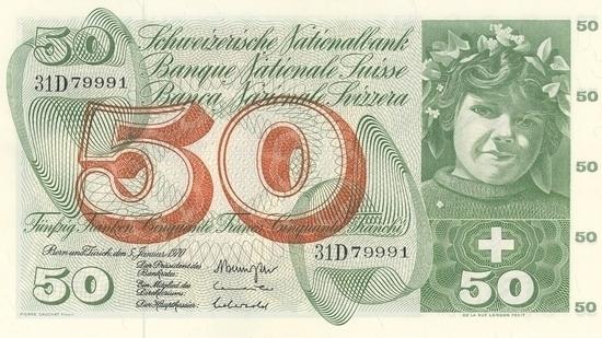 İSVİÇRE FRANKININ TÜM BANKNOTLARI 23