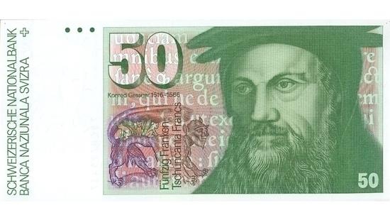 İSVİÇRE FRANKININ TÜM BANKNOTLARI 25