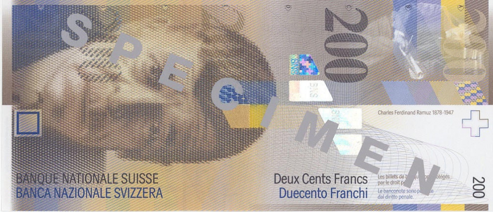 İSVİÇRE FRANKININ TÜM BANKNOTLARI 27