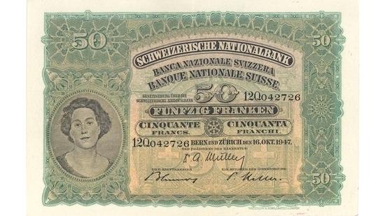 İSVİÇRE FRANKININ TÜM BANKNOTLARI 28