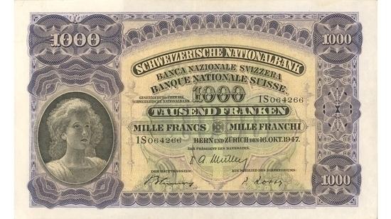 İSVİÇRE FRANKININ TÜM BANKNOTLARI 29