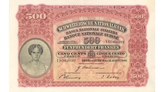 İSVİÇRE FRANKININ TÜM BANKNOTLARI 31