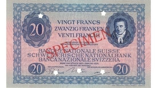 İSVİÇRE FRANKININ TÜM BANKNOTLARI 37