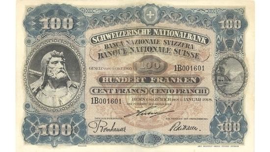 İSVİÇRE FRANKININ TÜM BANKNOTLARI 39
