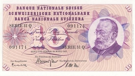 İSVİÇRE FRANKININ TÜM BANKNOTLARI 40