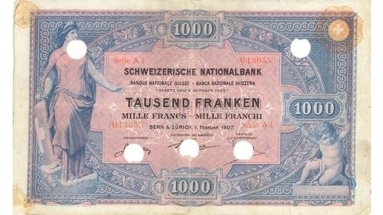 İSVİÇRE FRANKININ TÜM BANKNOTLARI 42