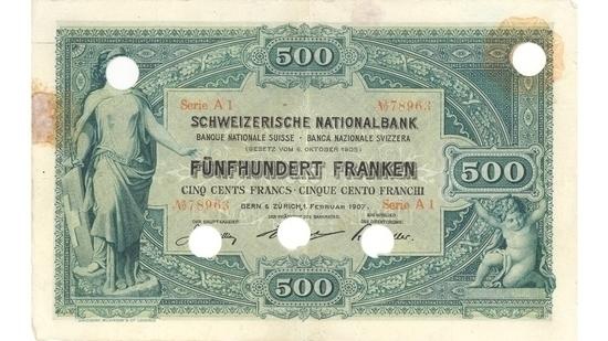 İSVİÇRE FRANKININ TÜM BANKNOTLARI 9