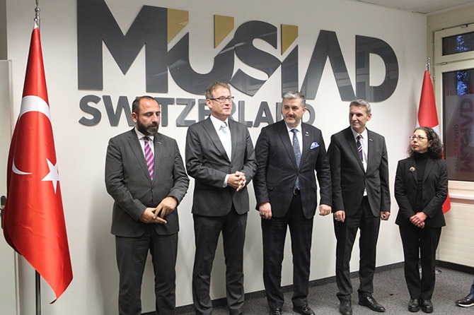 MÜSİAD İsviçre şubesinin yeni ofisi açıldı