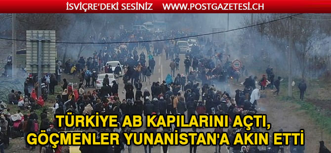 Yunanistan kapısına dayanan mültecilere saldırıyor