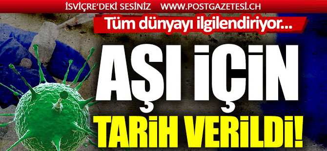 DSÖ corona virüs aşısı için tarih verdi