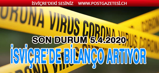 İSVİÇRE’DE VAKA VE ÖLÜM HERGÜN SAYISI ARTIYOR