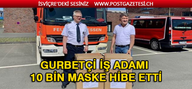 Türk iş adamından Almanya'da bir belediyeye 10 bin maske