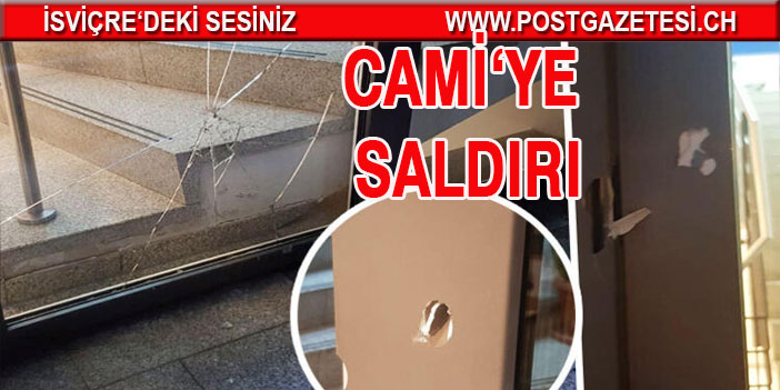 Camiye taşlı saldırı