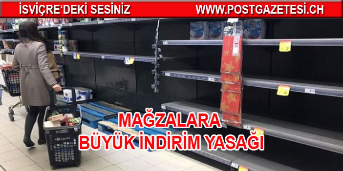 Mağazalara 'büyük indirim' yasağı
