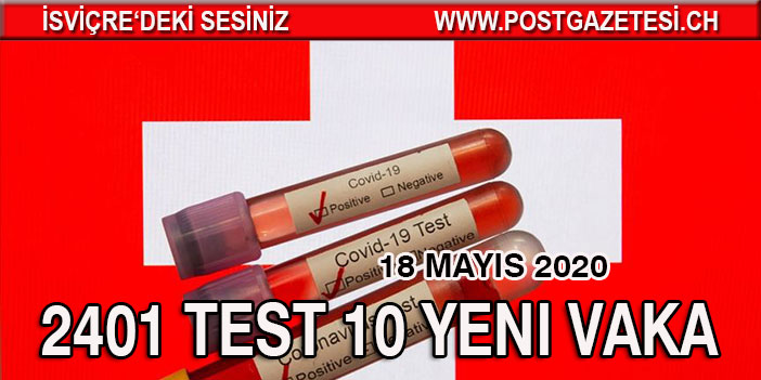 İsviçre'de 10 yeni vaka 3 ölüm