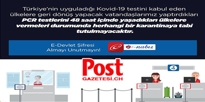 Türkiye'de Kovid-19 testini yaptıran gurbetçiler karantinadan muaf olacak