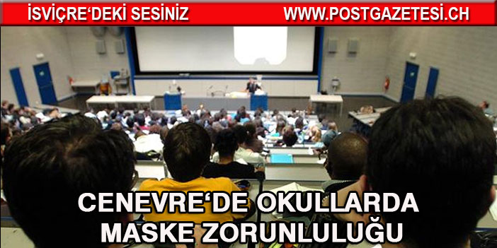 Cenevre’de öğrenciler maske takacak