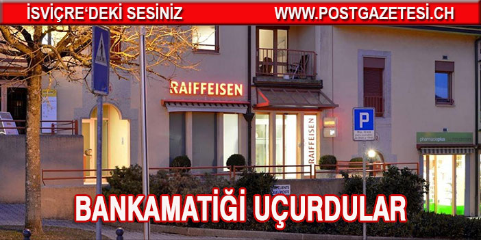 Cenevre , Satigny’de bir banka ATM’si soyuldu