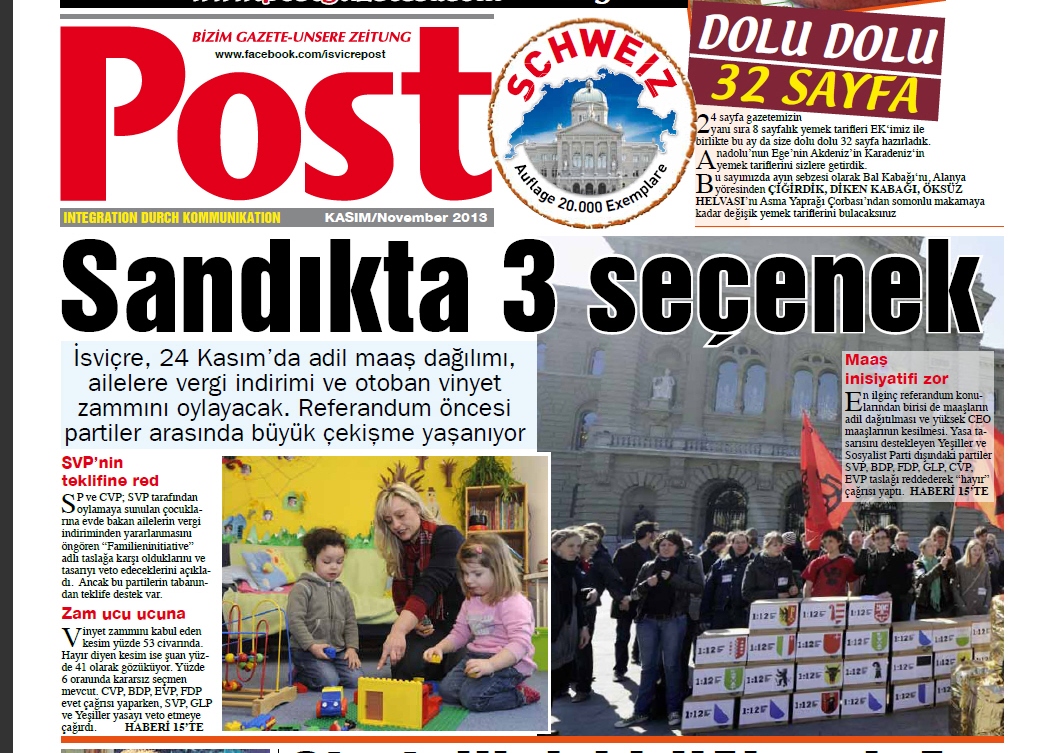 Sandıkta 3 seçenek