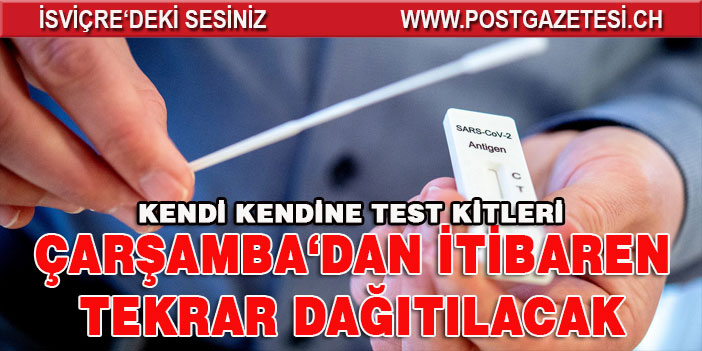 CORONA KENDİ KENDİNE TEST KİTLERİ ÇARŞAMBAYA TEKRAR ECZANELERDE
