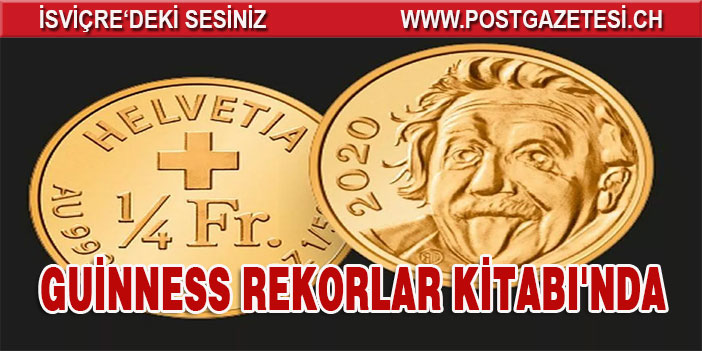 İsviçre'nin Einstein'lı hatıra parası Guinness Rekorlar Kitabı'nda