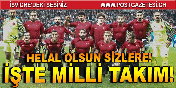 Ampute Futbol Milli Takımı, Avrupa Şampiyonu oldu!