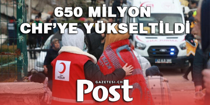 IFRC depremzedeler için başlattığı destek çağrısını 650 milyon İsviçre frangına yükseltti