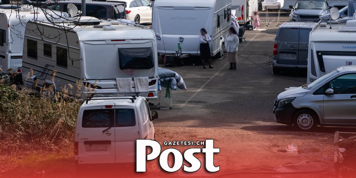 Parkı işgal eden Çingene konvoyuna yol göründü