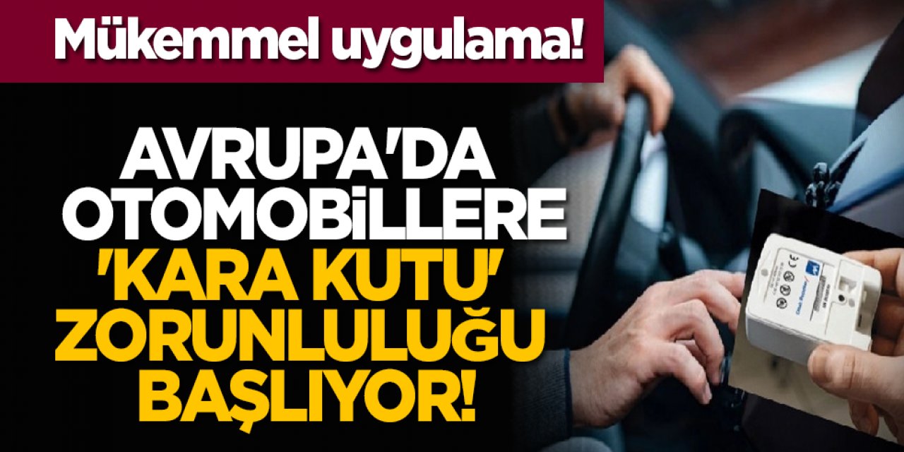 AB'de otomobillere 'kara kutu' zorunluluğu geliyor