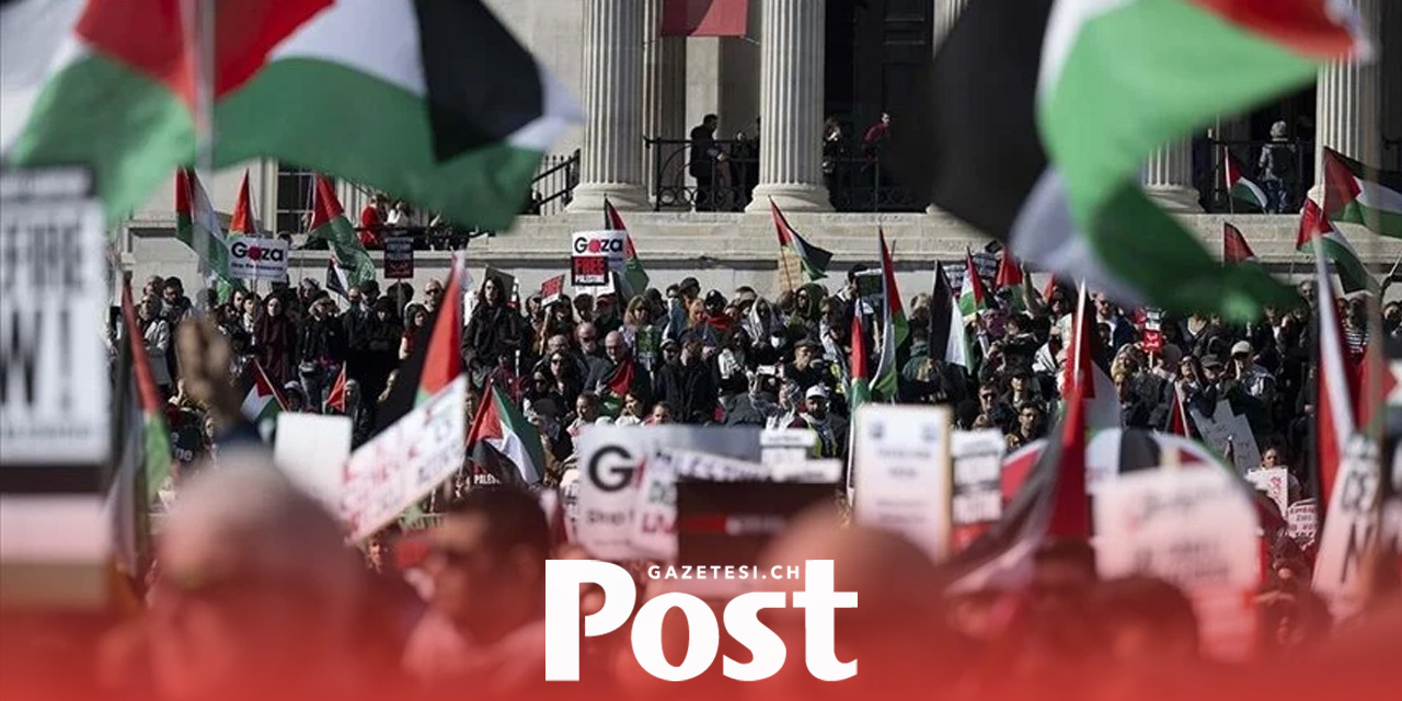 Avrupa'da Gazze'ye destek gösterileri düzenlendi