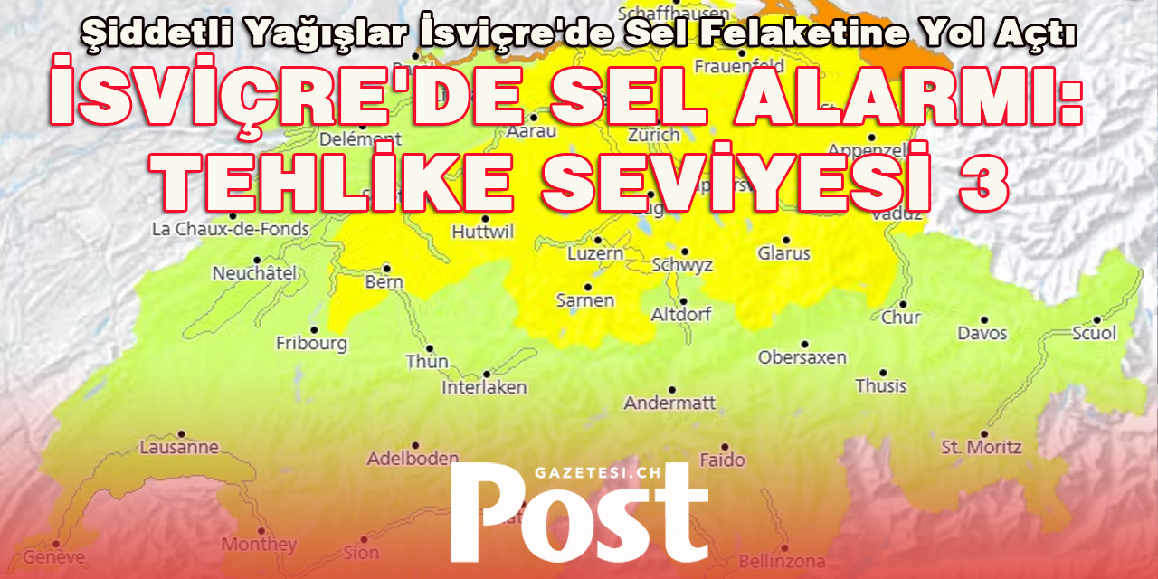 İsviçre'de Sel Felaketi: İtfaiyeci Hayatını Kaybetti