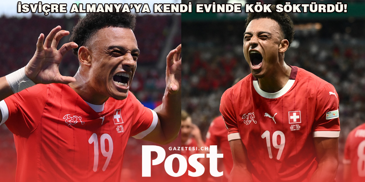 İsviçre - Almanya karşısında galibiyeti kaçırdı