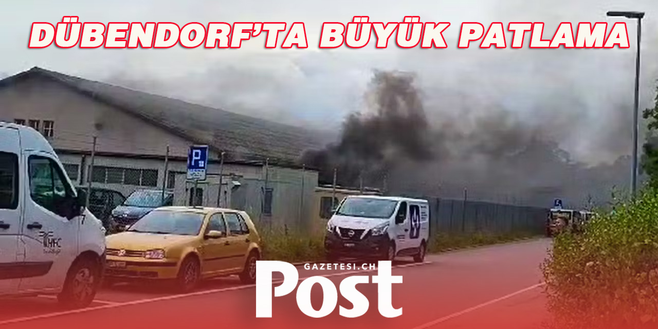 Dübendorf’ta Askeri Kışla Yakınında Büyük Yangın ve Patlama