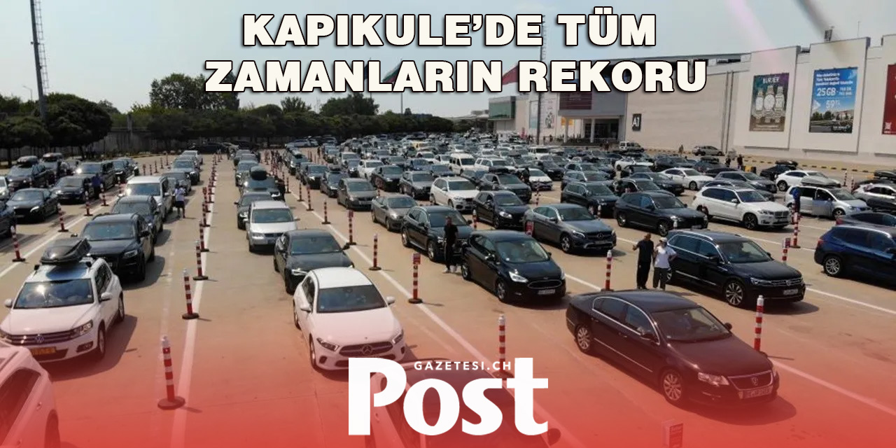 Gurbetçiler akın etti... Kapıkule'de rekor yolcu girişi