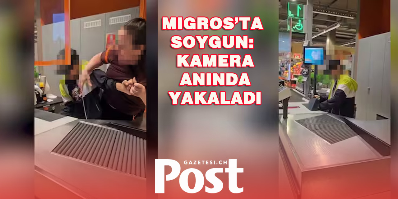 Migros şubesindeki soygunu gösteren video