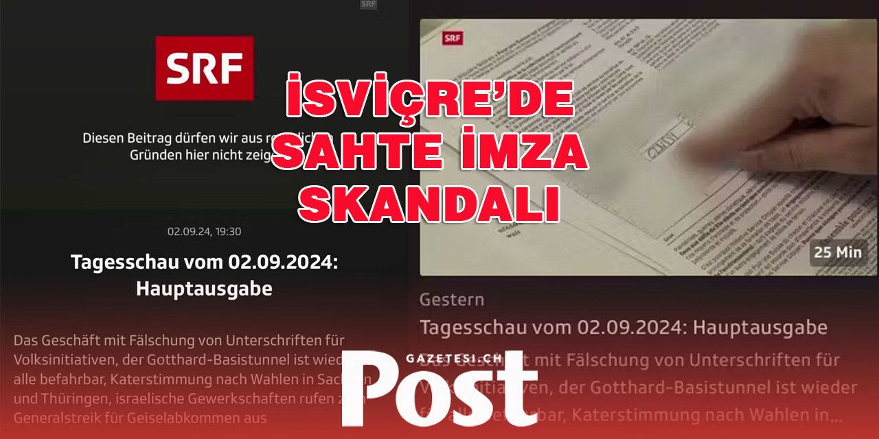 İsviçre’de Sahte İmza Skandalı