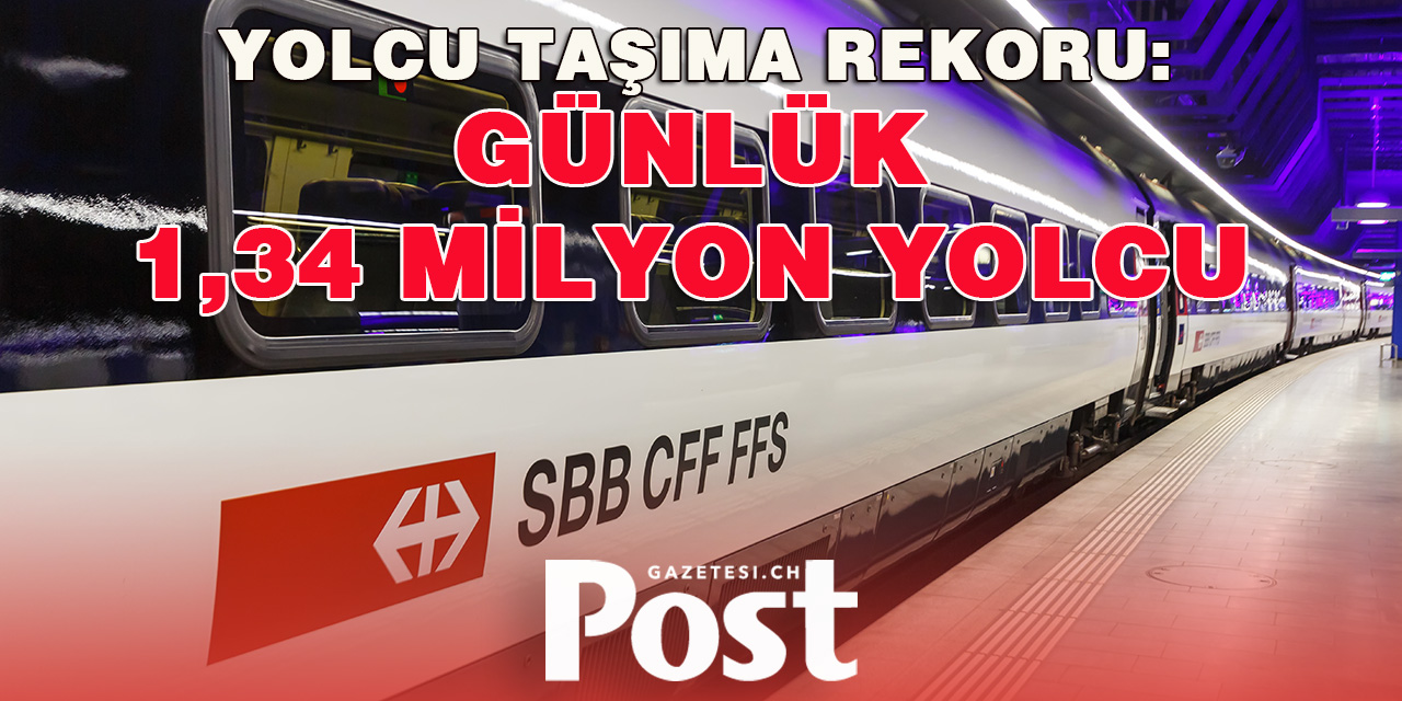 SBB YOLCU TAŞIMA REKORU KIRDI / GÜNLÜK 1,34 MİLYON YOLCU
