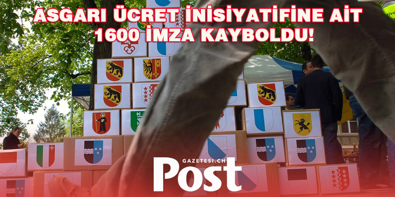 Bern’deki Asgari Ücret İnisiyatifine Ait 1600 İmza Kayboldu!