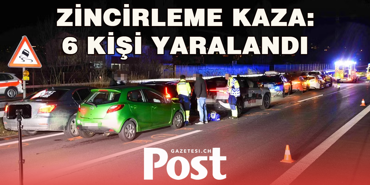 Zincirleme kazada altı kişi yaralandı