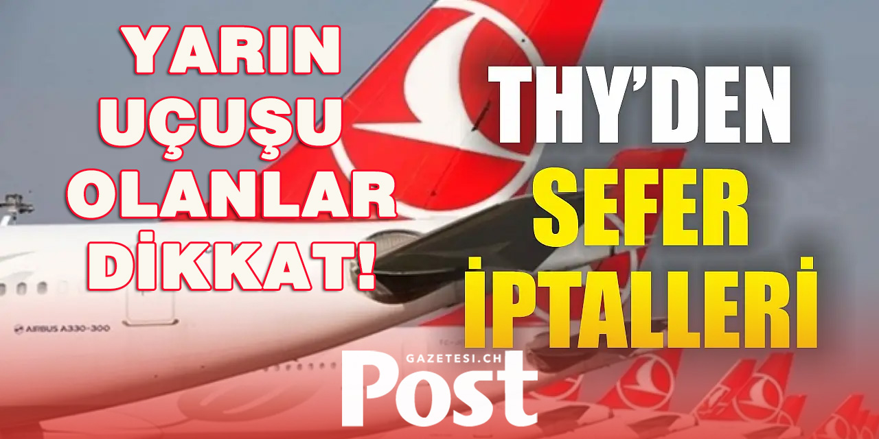 THY'den yeni sefer iptalleri