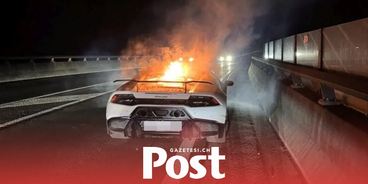 Aargau’da Lamborghini Alevler İçinde Kaldı
