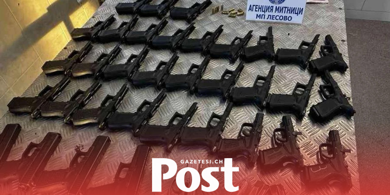 Bulgaristan Gümrüğü, Türkiye’den Hollanda’ya giden araçta 35 tabanca yakaladı
