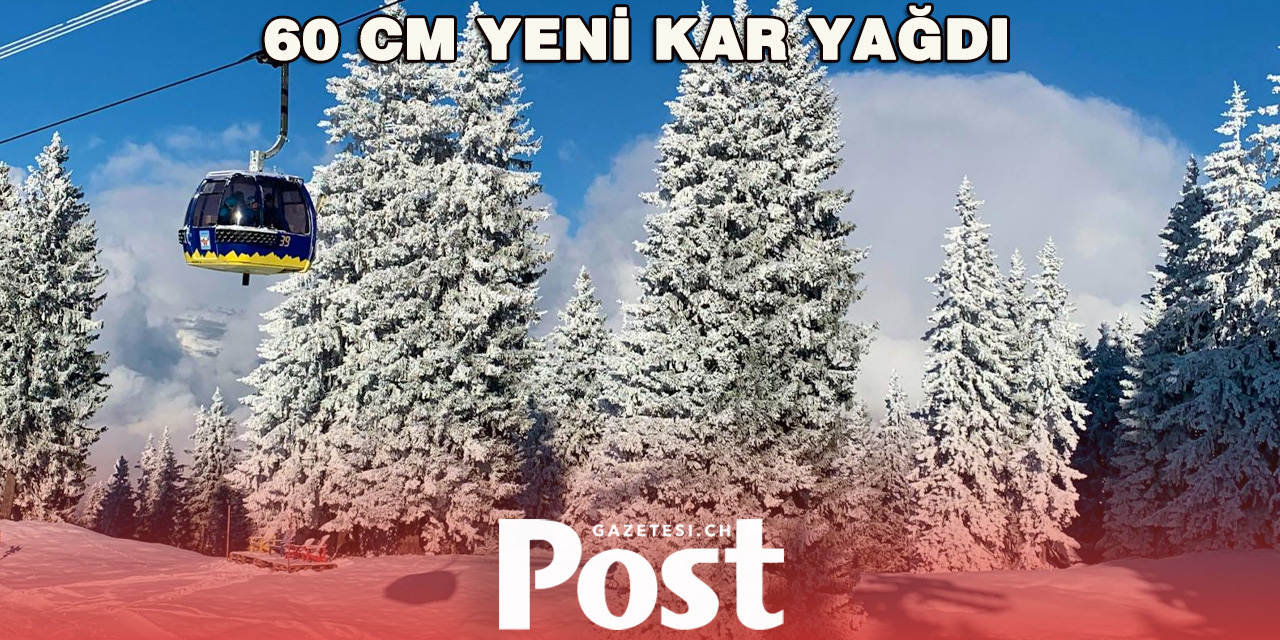 Graubünden'e  60 santimetre taze kar yağdı