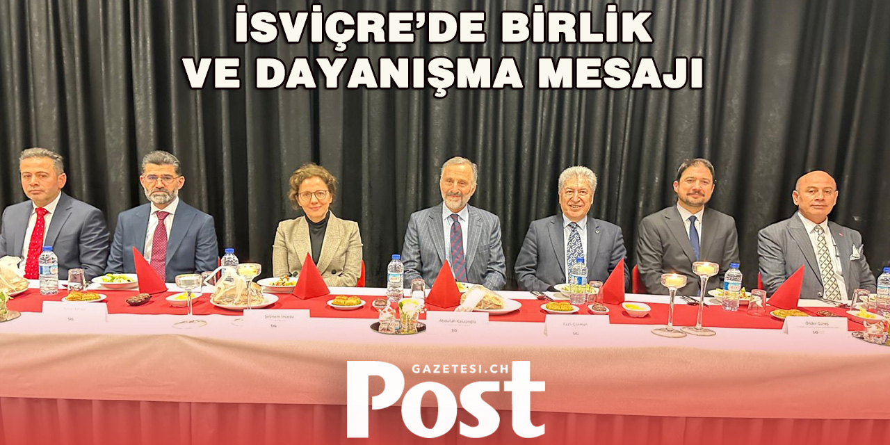 İsviçre İslam Toplumu’nun İftar Programına Yoğun Katılım