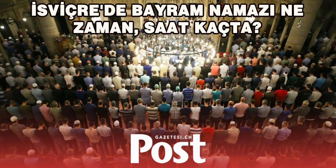 İsviçre’de Ramazan Bayramı Namazı Coşkusu